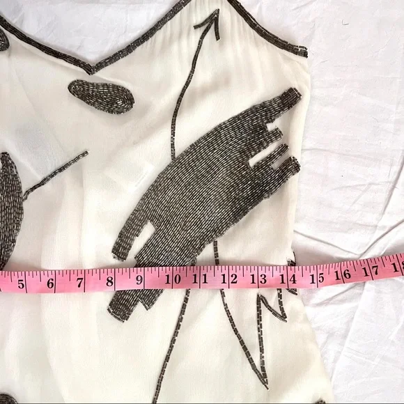 Creative Creations Bonwit Teller silk beaded slip dress - Picture 11 of 16